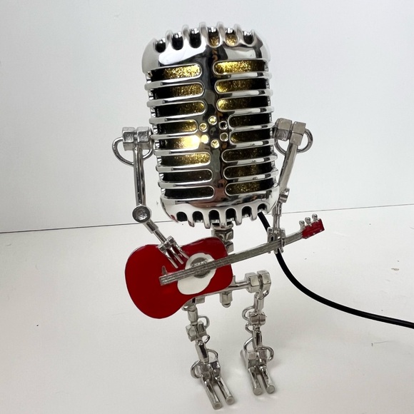 Steam Punk Microphone Man Light Decor Night Light - Picture 1 of 12